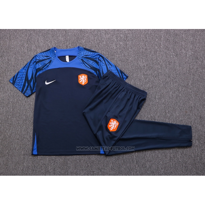 Chandal del Paises Bajos Manga Corta 2022-2023 Azul